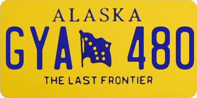 AK license plate GYA480