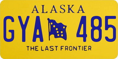 AK license plate GYA485