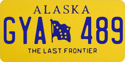 AK license plate GYA489