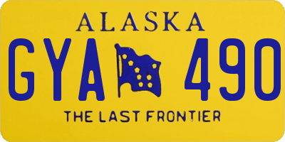 AK license plate GYA490