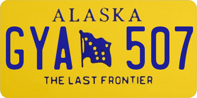 AK license plate GYA507