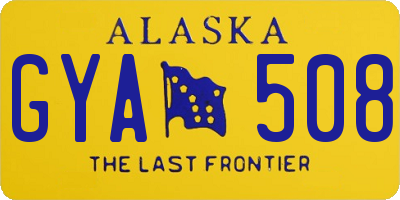 AK license plate GYA508