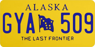 AK license plate GYA509