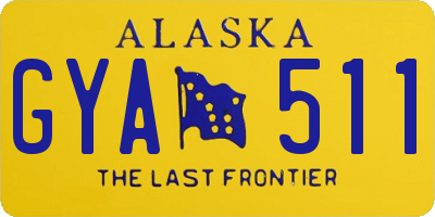 AK license plate GYA511