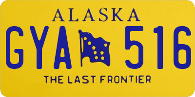 AK license plate GYA516