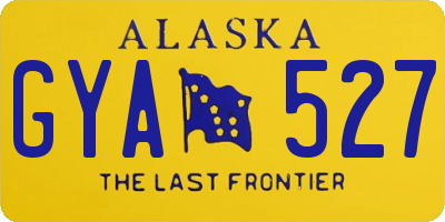 AK license plate GYA527