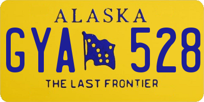 AK license plate GYA528