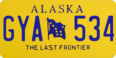 AK license plate GYA534