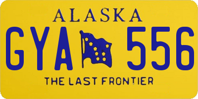 AK license plate GYA556