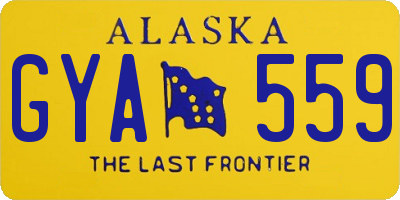 AK license plate GYA559