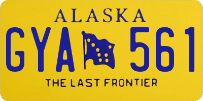 AK license plate GYA561