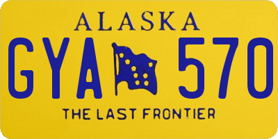 AK license plate GYA570