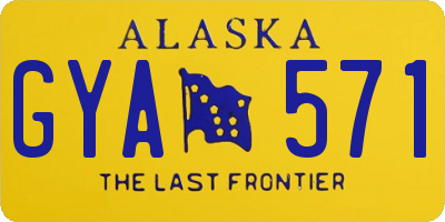 AK license plate GYA571