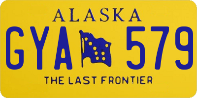 AK license plate GYA579