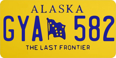 AK license plate GYA582