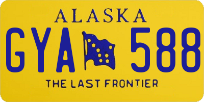 AK license plate GYA588
