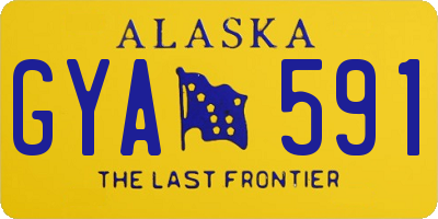 AK license plate GYA591