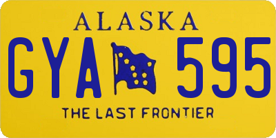 AK license plate GYA595