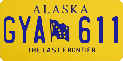 AK license plate GYA611