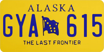 AK license plate GYA615