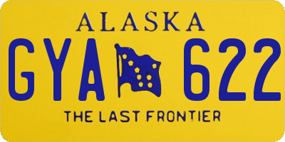 AK license plate GYA622