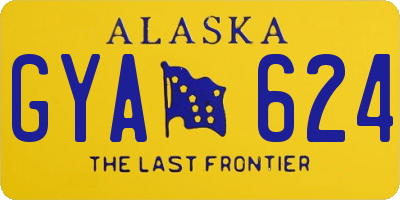 AK license plate GYA624