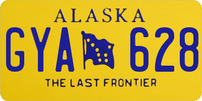 AK license plate GYA628