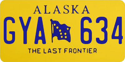 AK license plate GYA634