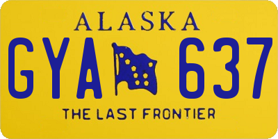 AK license plate GYA637