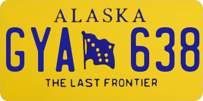 AK license plate GYA638