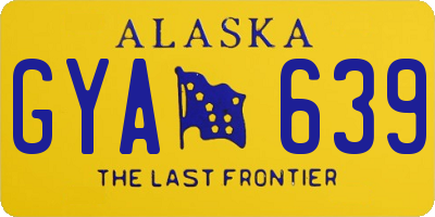 AK license plate GYA639