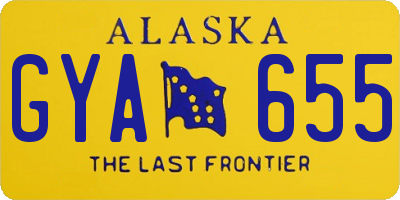 AK license plate GYA655