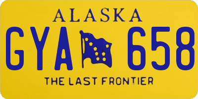AK license plate GYA658