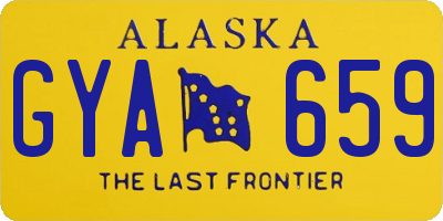 AK license plate GYA659