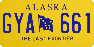 AK license plate GYA661
