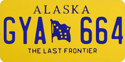 AK license plate GYA664