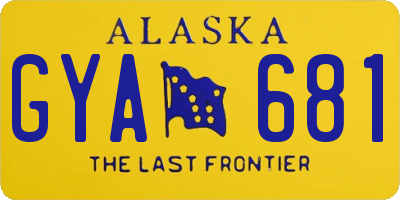 AK license plate GYA681