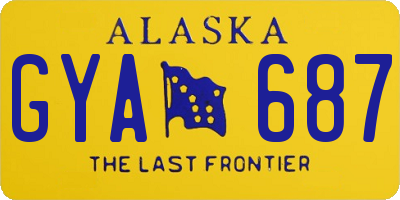 AK license plate GYA687