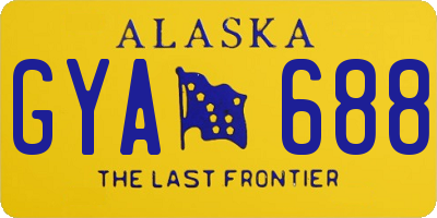 AK license plate GYA688