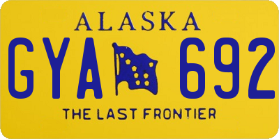 AK license plate GYA692