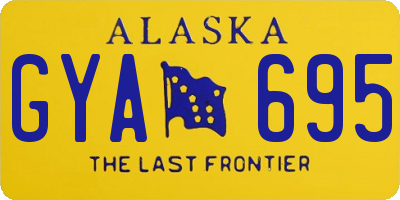 AK license plate GYA695