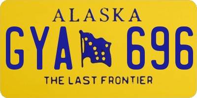 AK license plate GYA696