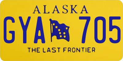 AK license plate GYA705