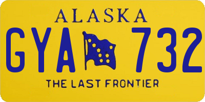 AK license plate GYA732