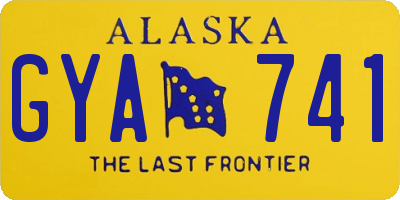 AK license plate GYA741