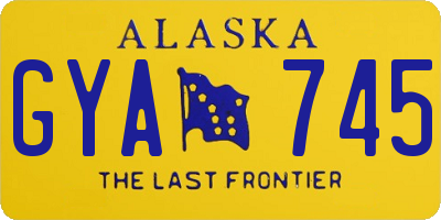 AK license plate GYA745