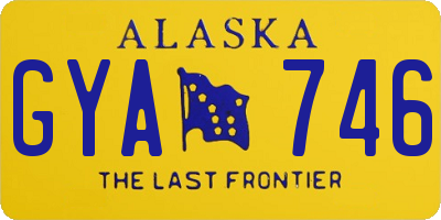 AK license plate GYA746