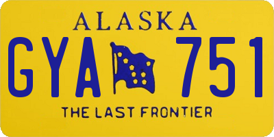 AK license plate GYA751