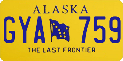 AK license plate GYA759