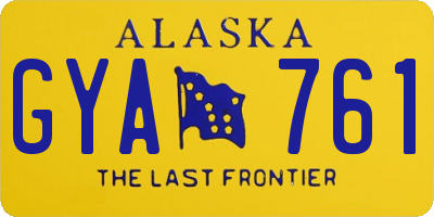 AK license plate GYA761